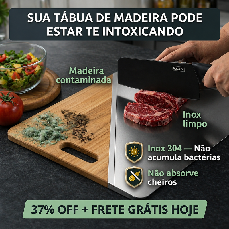 Tábua Inox Antibacteriana | O Novo Padrão da Cozinha Moderna